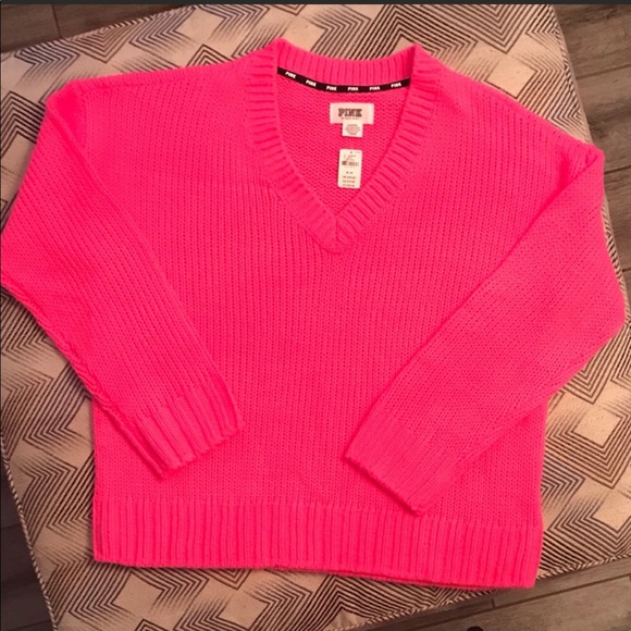 PINK Victoria's Secret Sweaters - ✨ Pink Victoria’s Secret Fishermen V-Neck …